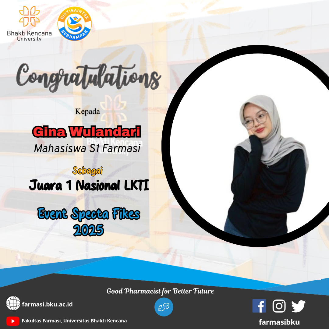 Selamat & Sukses: Gina Wulandari Raih Juara 1 Nasional Lomba Karya Tulis Ilmiah di Event Specta FIKES 2025