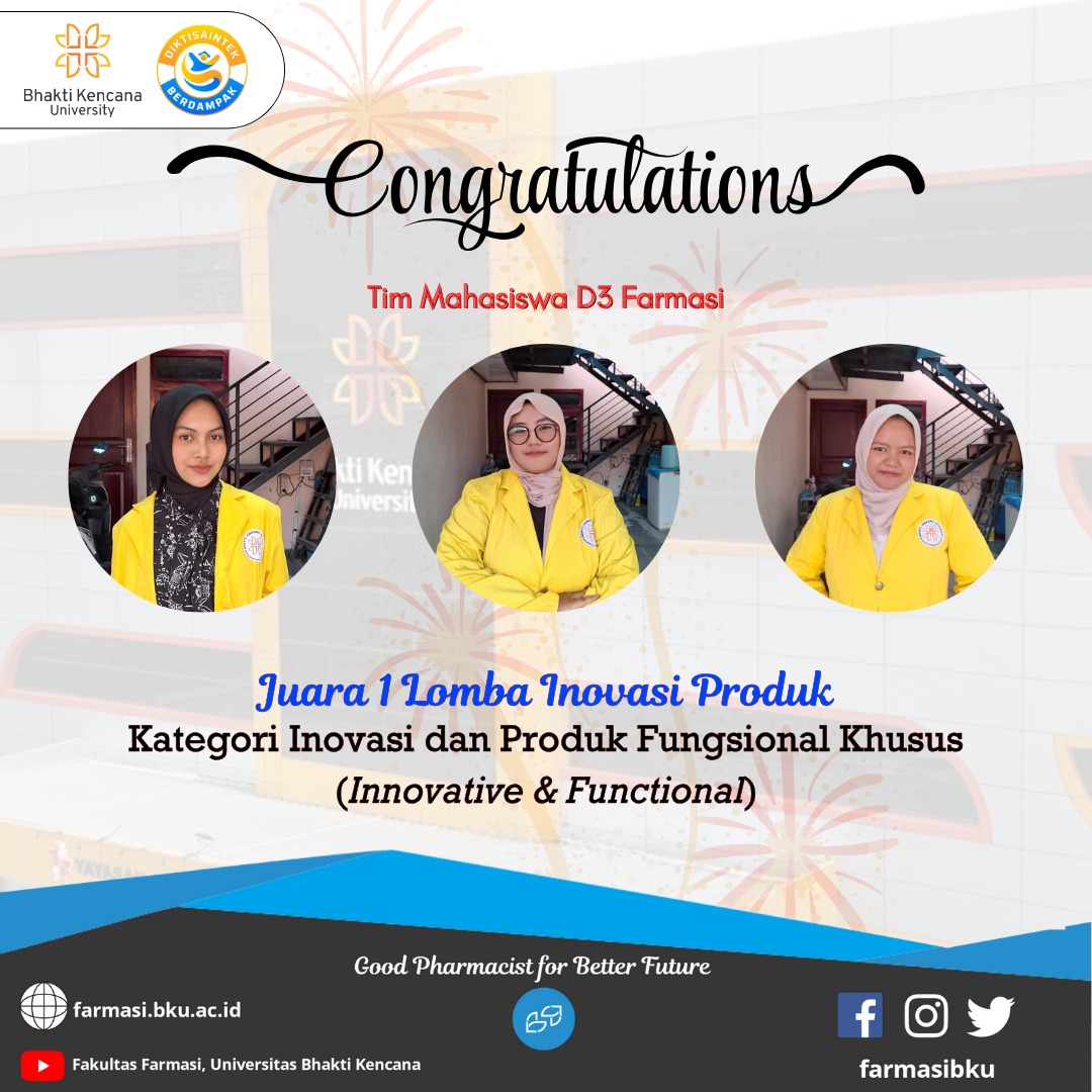 Mahasiswa D3 Farmasi BKU Raih Dua Gelar Juara pada Ajang Rapat Kerja Nasional APDFI 2025