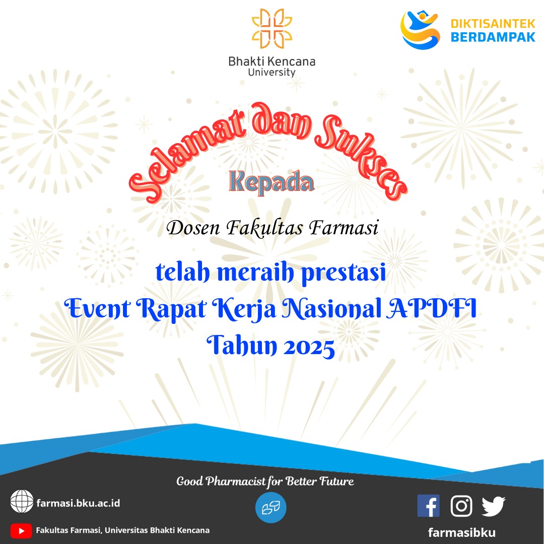 Dosen Fakultas Farmasi Bhakti Kencana University Raih Penghargaan Bergengsi pada Rapat Kerja Nasional APDFI 2025